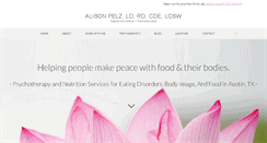 Desktop Screenshot of alisonpelz.com