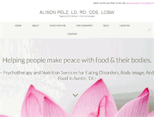 Tablet Screenshot of alisonpelz.com